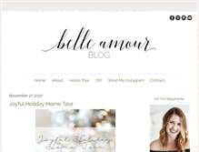 Tablet Screenshot of belleamourdesigns.com